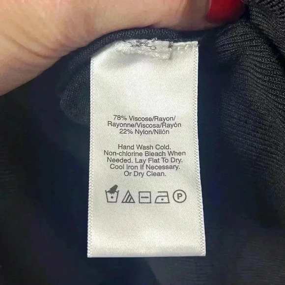 DKNY Viscose Pullover Hoodie Size Large Black - Picture 6 of 7